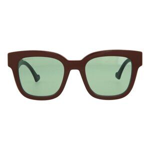 Gucci Womens Square/Rectangle Brown Black Green Fashion Designer Eyewear
